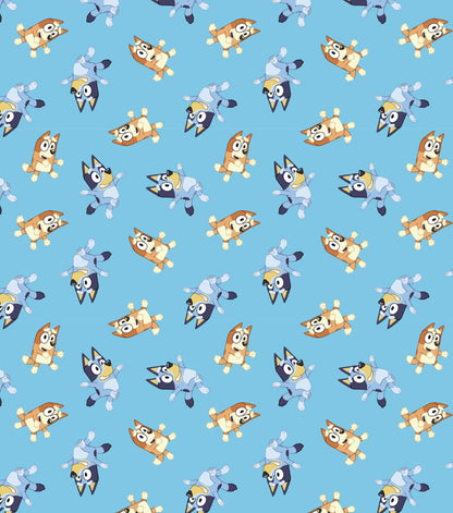 Bluey   Bingo Blue Cotton Fabric