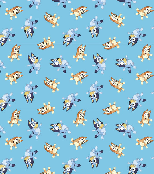 Bluey   Bingo Blue Cotton Fabric