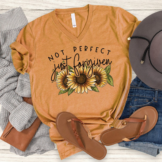 Not Perfect Just Forgiven V-Neck