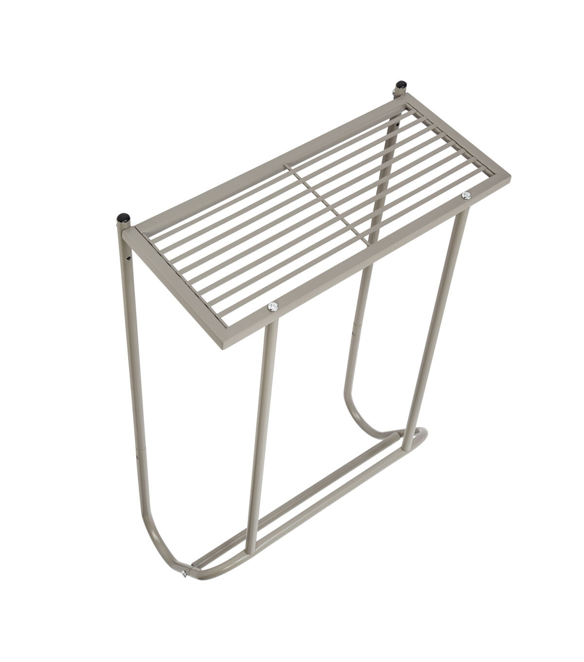 Honey Can Do 15 x 25 Nickel Bath Wall Mounted Towel Holder With Shelf