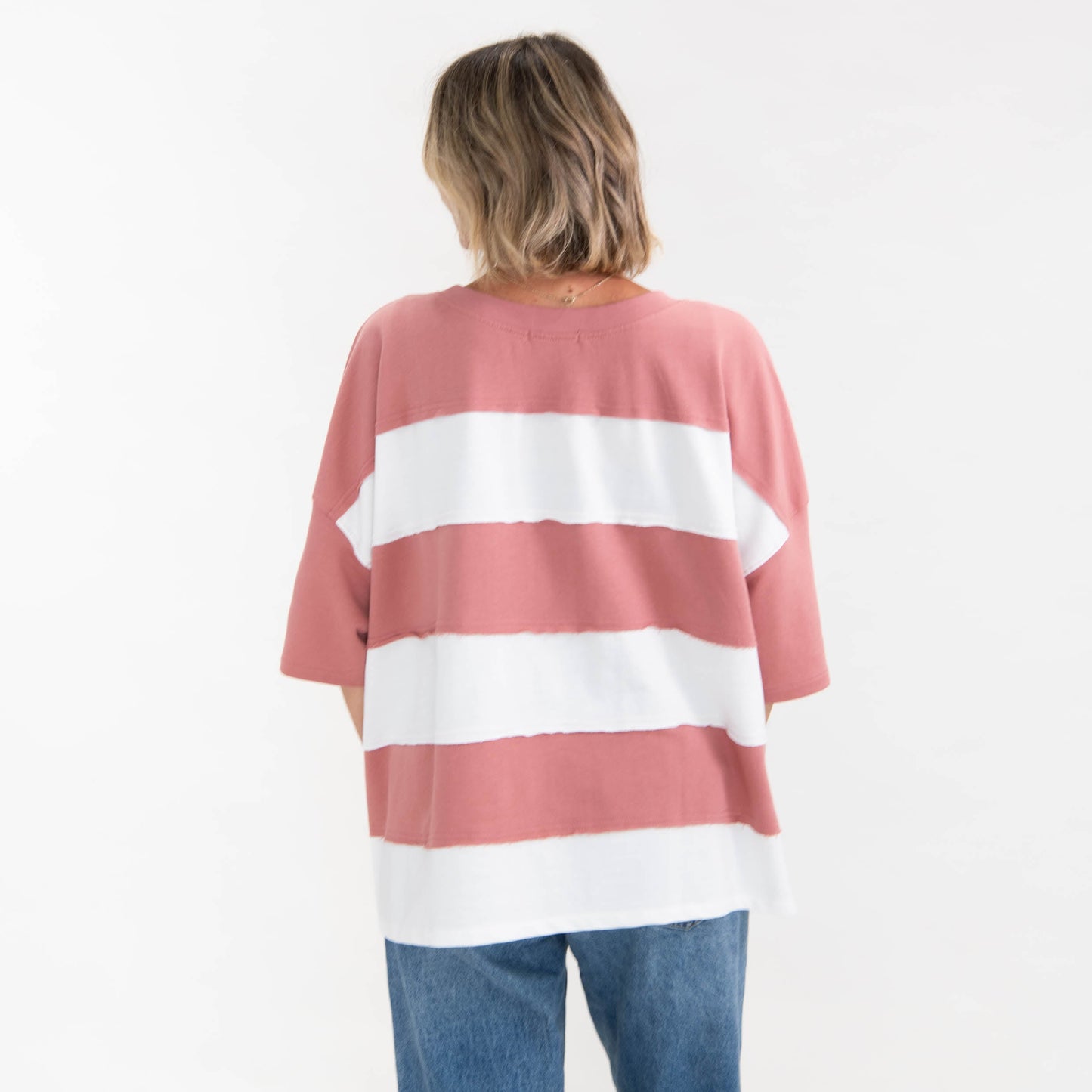 Amazing Grace Oversized Stripe Tee