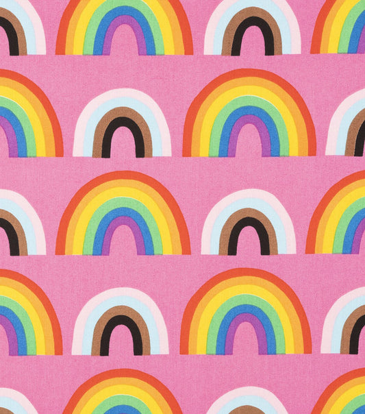Alexander Henry Double Rainbow Pride Cotton Fabric