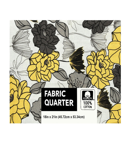 18 x 21 Floral Cotton Fabric Quarter 1pc by Keepsake Calico