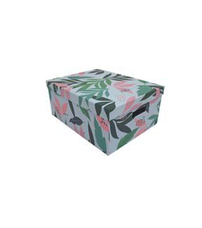 15 Tropical Floral on White Rectangle Box by Place   Time