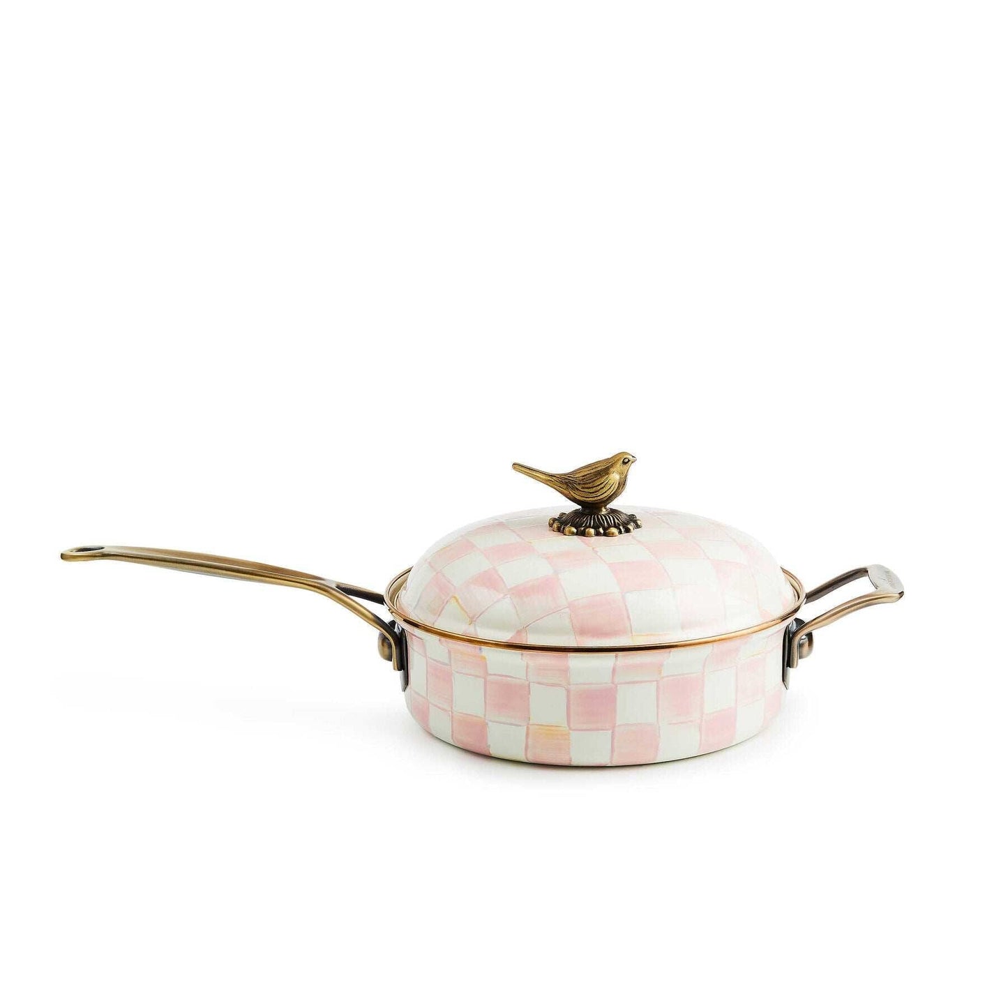 Mackenzie-Childs Rosy Check 3 Qt. Saute Pan