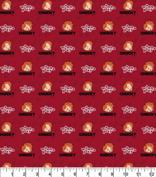 Chucky Batteries Included Cotton Fabric