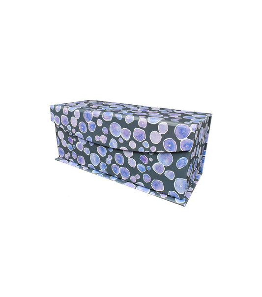 8 Violet   Blue Pattern Fliptop Box by Hudson 43
