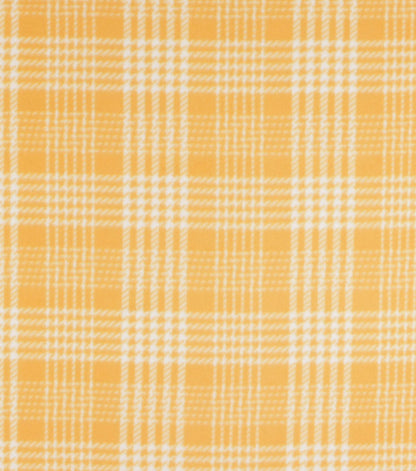 Mustard Plaid Blizzard Fleece Fabric