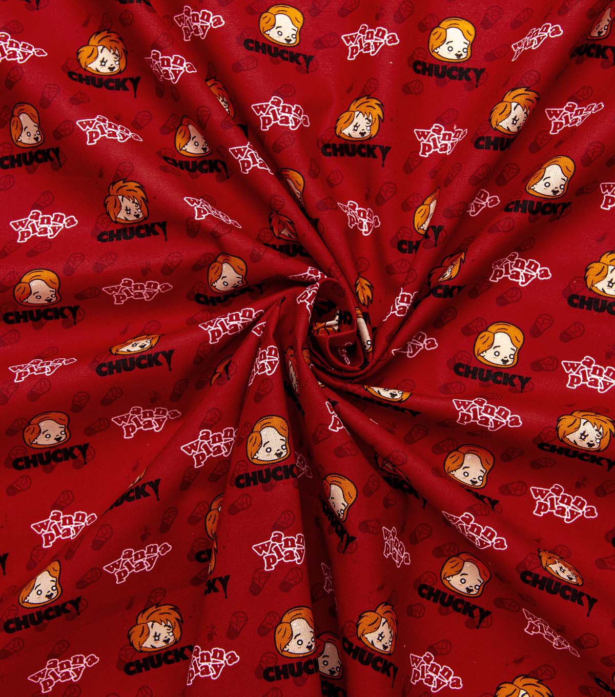 Chucky Batteries Included Cotton Fabric