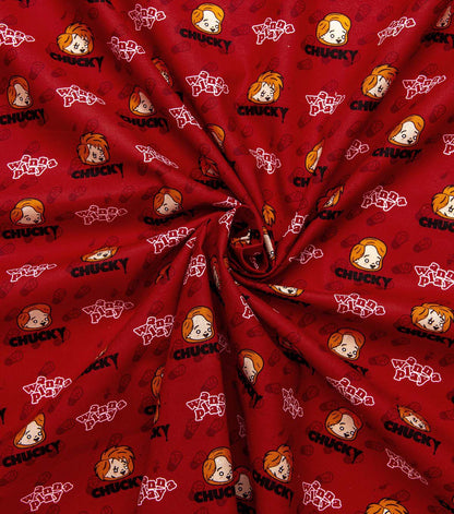 Chucky Batteries Included Cotton Fabric