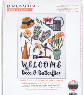 Dimensions 14ct Cross Stitch Kit 9 X12  Garden Time