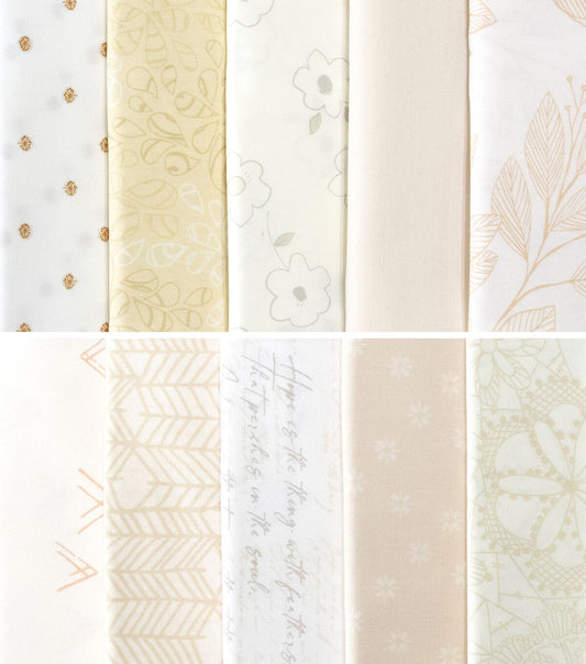 Art Gallery Fabrics Winter Wheat 10Pc Color Master Cotton Fabric Quarter Bundle
