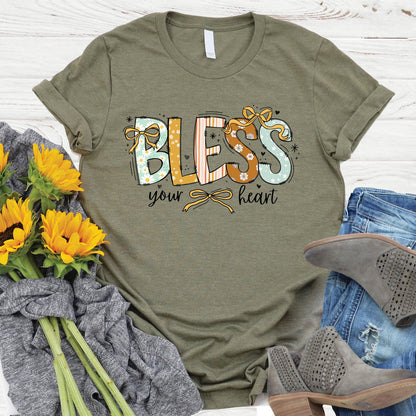 Bless Your Heart Bows Tee