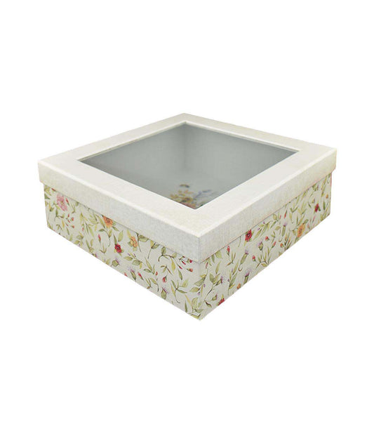 10 Bees on White   Green Storage Box With Window Lid by Place   Time