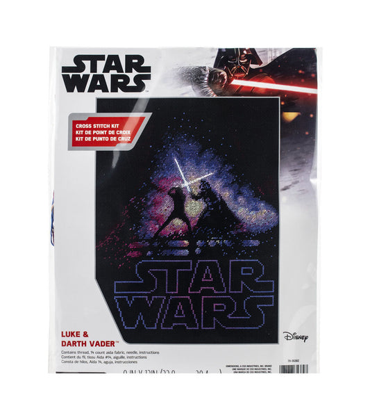 Dimensions 9 x 12 Luke   Darth Vader Counted Cross Stitch Kit