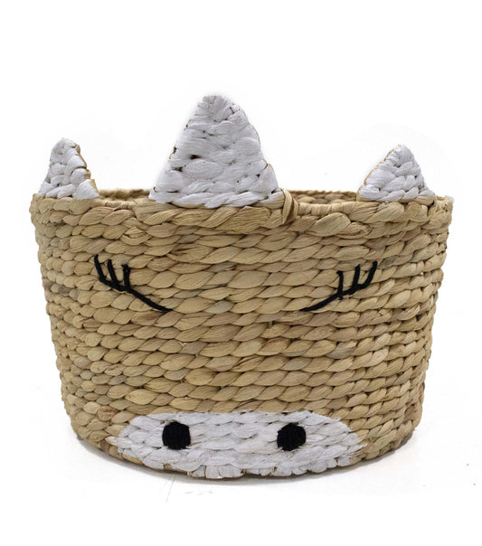 16 Unicorn Water Hyacinth Woven Basket by Place   Time