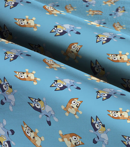 Bluey   Bingo Blue Cotton Fabric