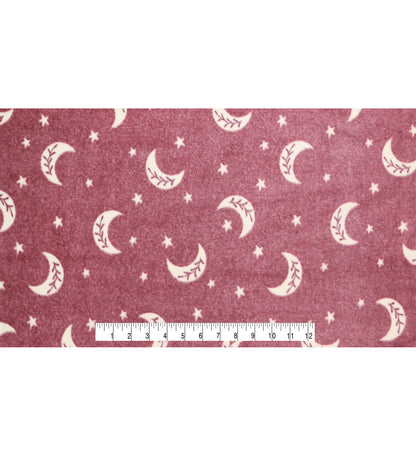 Celestial Moon Luxe Fleece Fabric