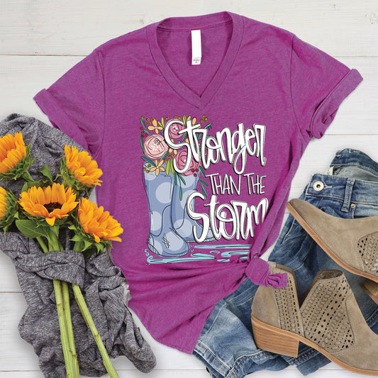Stronger Than The Storm V-Neck