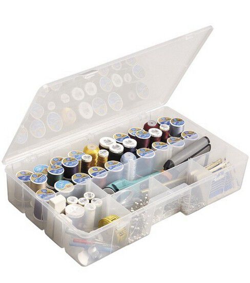 ArtBin 16.5 x 3 Solutions Sewing   Thread Box With Removable Trays