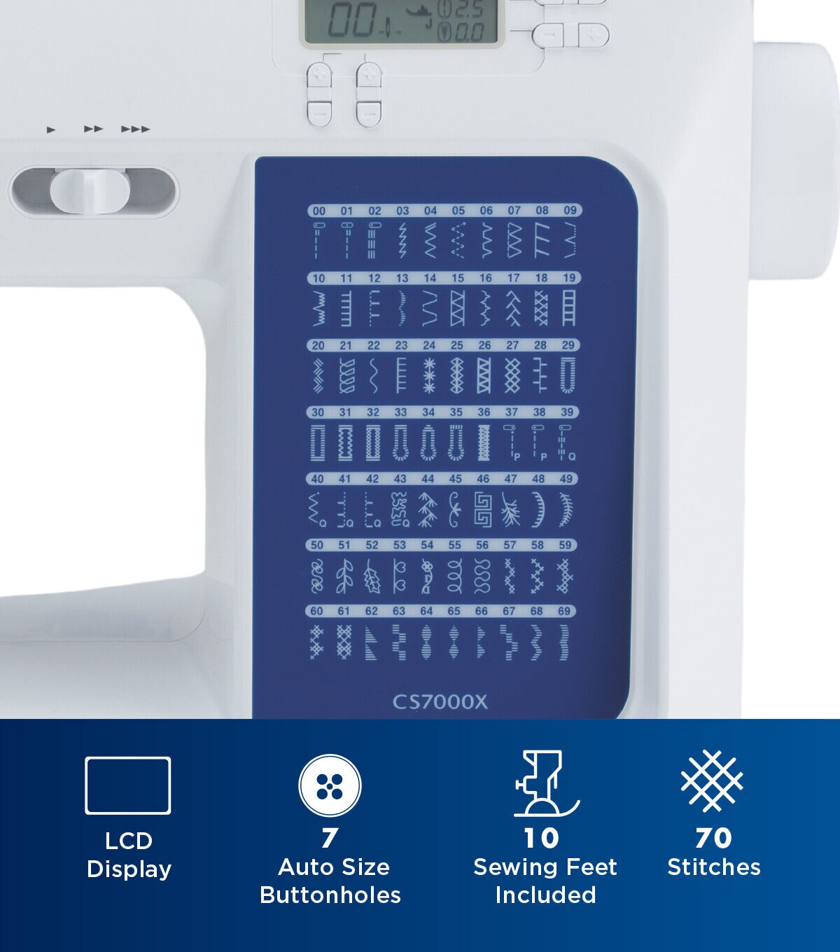 Brother CS7000X Computerized Sewing   Quilting Machine