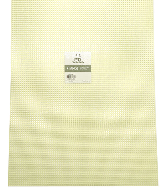 10.5 x 13.5 Yellow 7 Plastic Mesh Embroidery Canvas by Big Twist