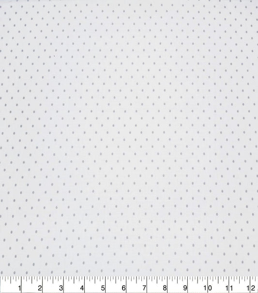 Aspirin Dots on White Quilt Cotton Fabric by Quilter s Showcase