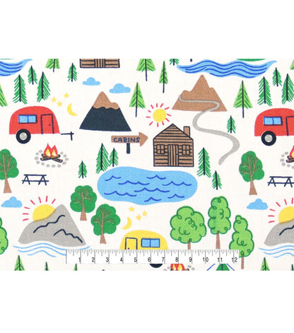 Camping Essentials Novelty Cotton Fabric