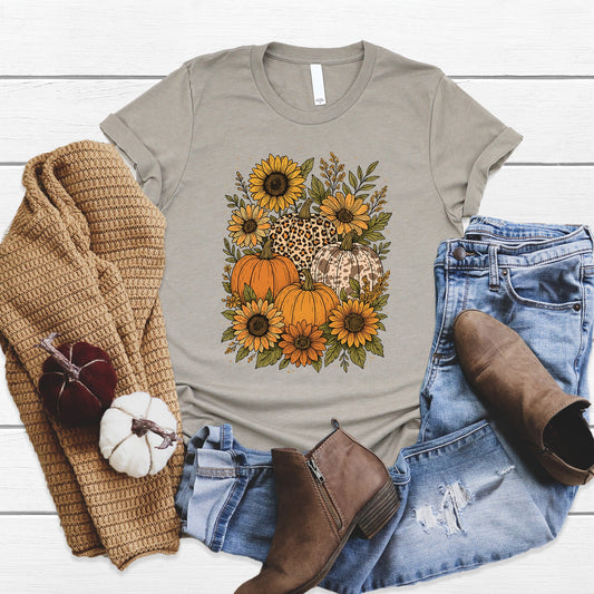 Pumpkins and Sunflowers Tee