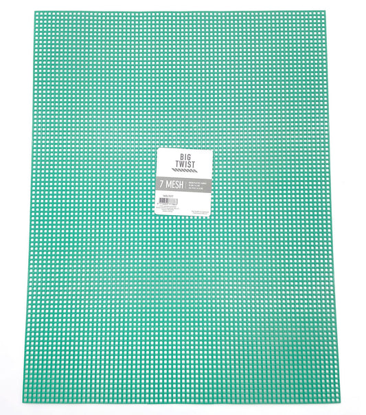 10.5 x 13.5 Green 7 Plastic Mesh Canvas Embroidery by Big Twist