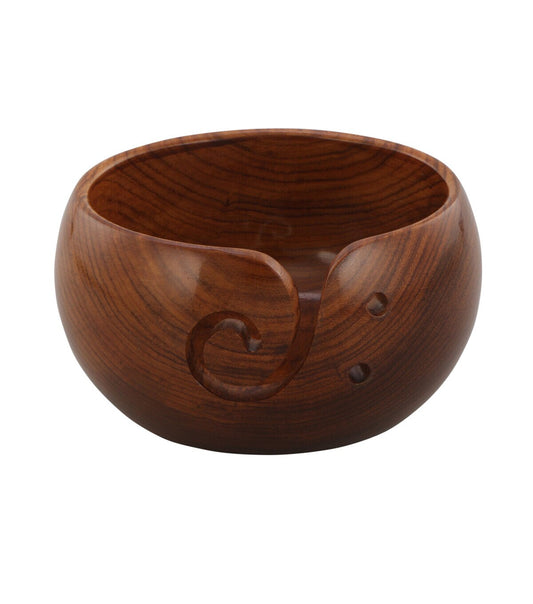 6 Sheesham Wood Yarn Bowl 6 3.50 by K+C