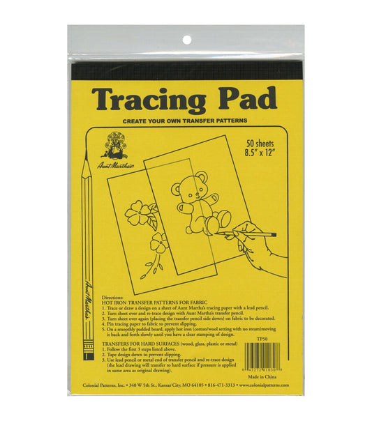 Aunt Martha s Hot Iron Transfer Paper 9X12 50 Pkg