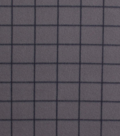Fashion Gray Grid Blizzard Fleece Fabric