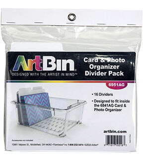 ArtBin 6 Card   Photo Organizer With 16 Dividers