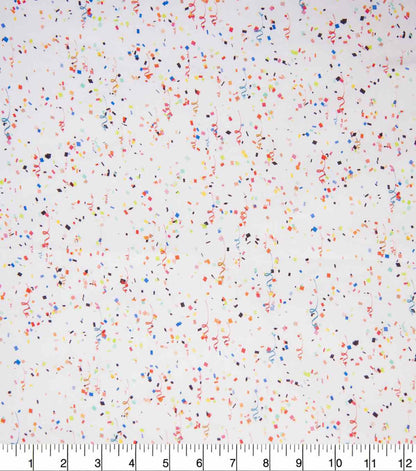 Confetti Streamer Patriotic Cotton Fabric