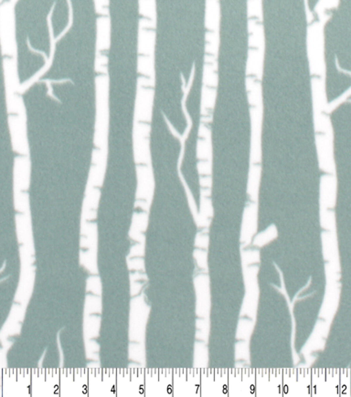 Birch Blizzard Prints Fleece Fabric