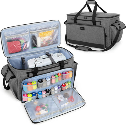 CURMIO Sewing and Embroidery Machine Carrying Case Universal Tote Bag