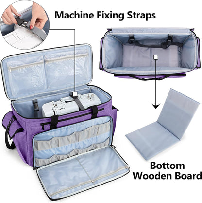CURMIO Sewing and Embroidery Machine Carrying Case Universal Tote Bag