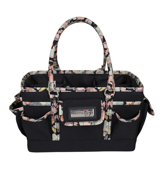 Everything Mary 12 Floral on Black Deluxe Store   Tote