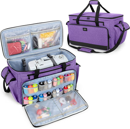 CURMIO Sewing and Embroidery Machine Carrying Case Universal Tote Bag