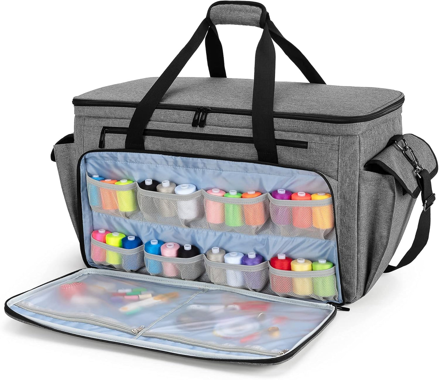 CURMIO Sewing and Embroidery Machine Carrying Case Universal Tote Bag
