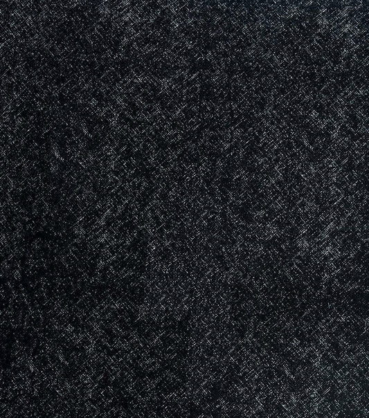 Black Textured Block Print Crosshatch Cotton Fabric by Keepsake Calico