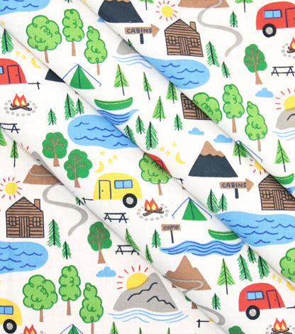 Camping Essentials Novelty Cotton Fabric