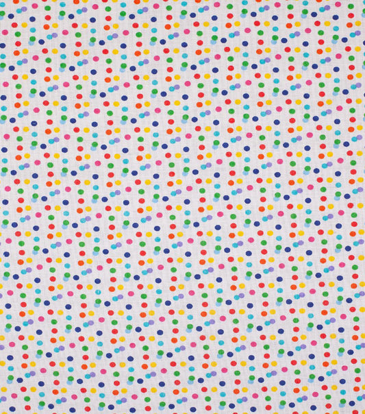Confetti Dots Multi Celebration Cotton Fabric