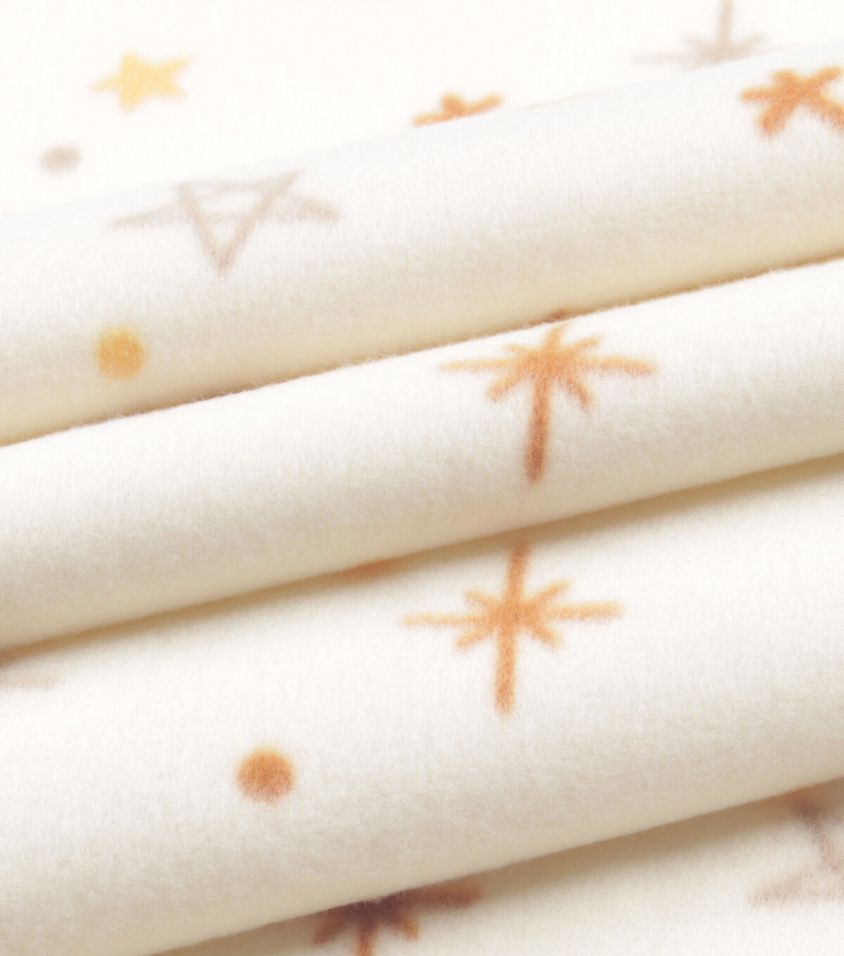 Muted Star Icons Blizzard Fleece Fabric