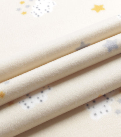 Clouds   Stars Blizzard Prints Fleece Fabric