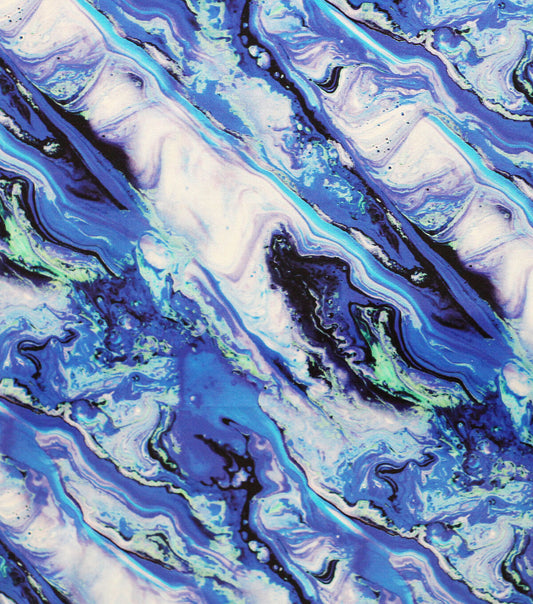 Blue Agate Quilt Cotton Fabric by Keepsake Calico