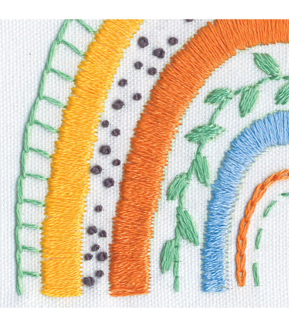 Dimensions Rainbow Embroidery Kit 6  Hoop