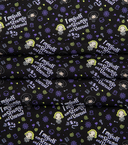 Beetlejuice Strange   Unusual Cotton Fabric