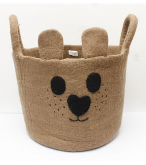 14 Bear Face Felt Basket by Place   Time